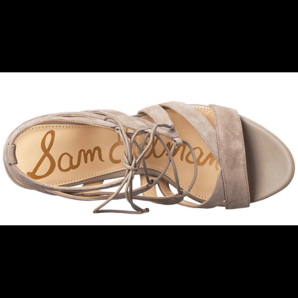 Sam Edelman Yardley Lace Up Suede Sandal - Picture 2 of 13